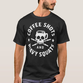 T-shirt Tirs À Café Et Squats Lourds