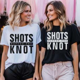 T-shirt Tirs avant la fête de la Bachelorette du noeud