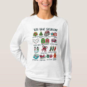 T-shirt Tis Season Christmas Retro