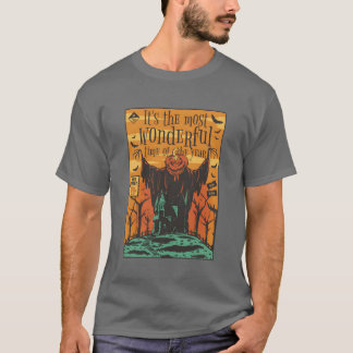 T-shirt Tishe Seasono Be Éffrayant Retro 80s Horreur vinta