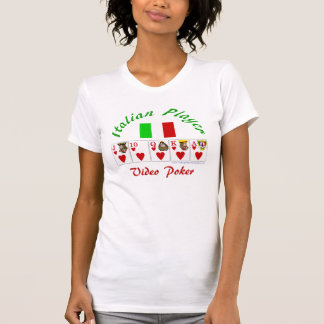 T-shirt Tisonnier visuel : Joueur de poker visuel italien