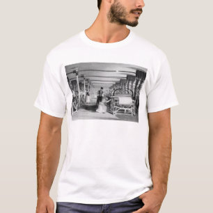 T-shirt Tissage de métier à tisser de puissance, gravé par