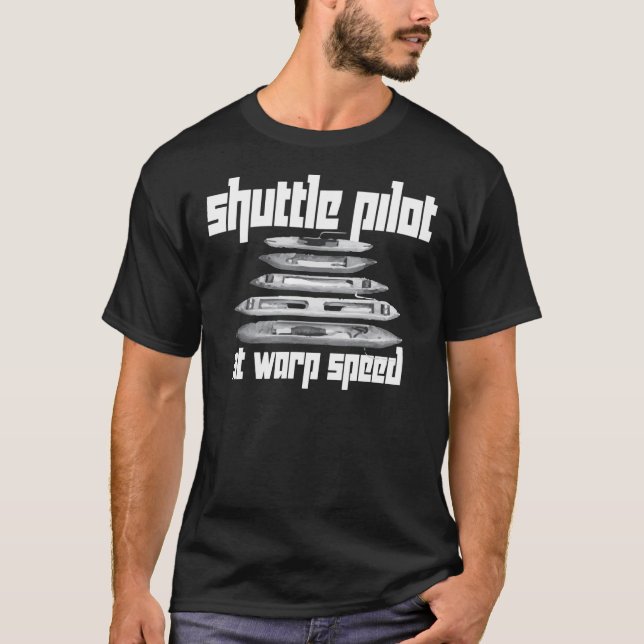 T-shirt Tisseuse à main Shuttle Pilot à Warp Speed Cl (Devant)