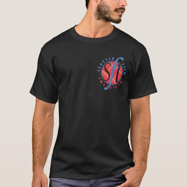 T-shirt Tissu foncé T de logo avant de SFI (Devant)