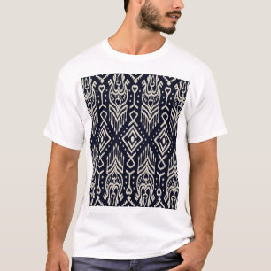 T-shirt Tissu Ikat Brodé : Élégance Ethnique.