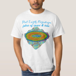 T-shirt Tissu plat de paradigme de la terre de l'espace et