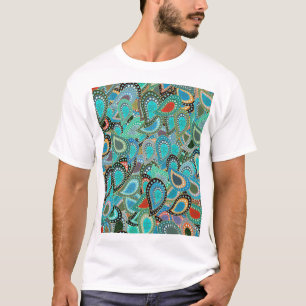 T-shirt Tissu ultra-tendance : motif abstrait sans soudure