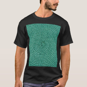T-shirt Tissu vert tressé artificiel.