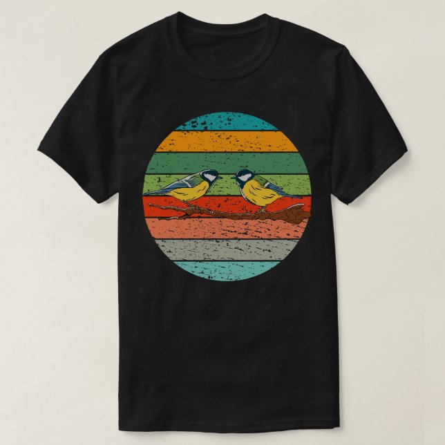 T-shirt Tit Oiseaux Observation d'oiseaux (Design devant)