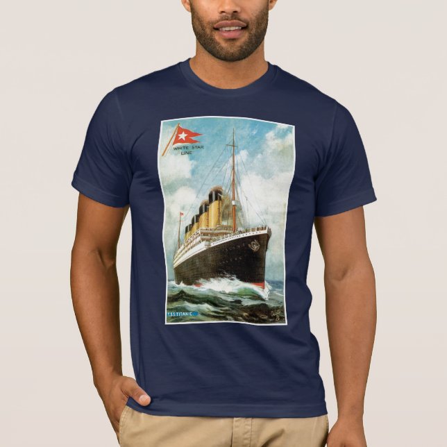 T-shirt Titanic en mer (Devant)