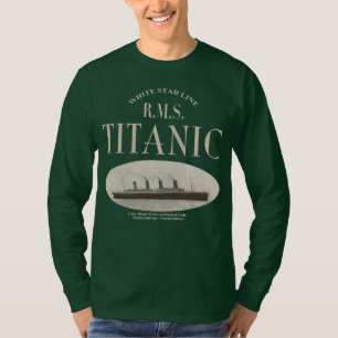 T-shirt Titanic Ghost Ship Sepia Long Sleeve
