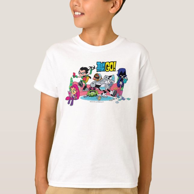 T-shirt Titans Ados, allez ! | Approches de monstres entre (Devant)