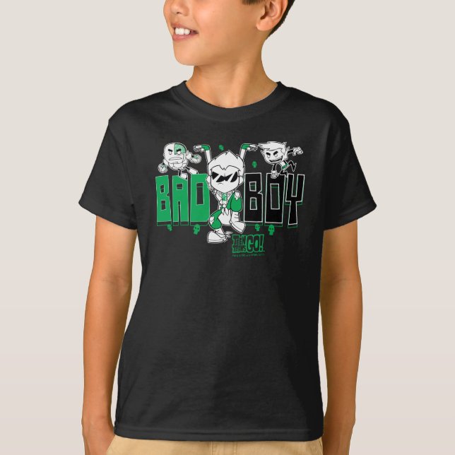 T-shirt Titans Ados, allez ! | "Bad Boy" Robin, Cyborg & B (Devant)