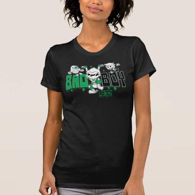 T-shirt Titans Ados, allez ! | "Bad Boy" Robin, Cyborg & B (Devant)
