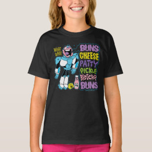 T-shirt Titans Ados, allez !   Cyborg Burger Rap