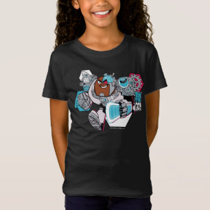 T-Shirt Titans Ados, allez !   Graphique Arsenal de Cyborg