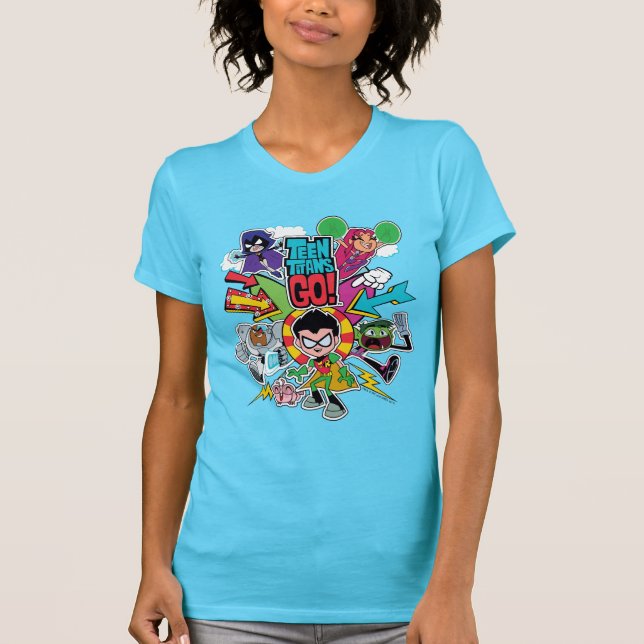 T-shirt Titans Ados, allez ! | Graphique Flèche d'équipe (Devant)
