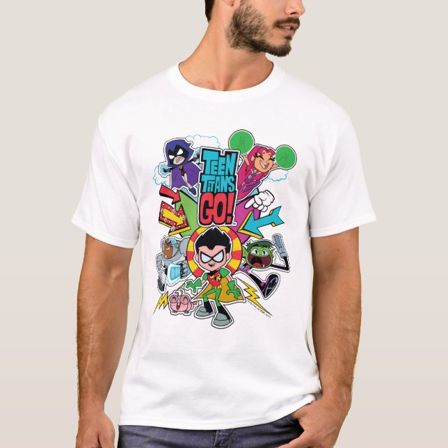 T-shirt Titans Ados, allez ! | Graphique Flèche d'équipe (Devant)