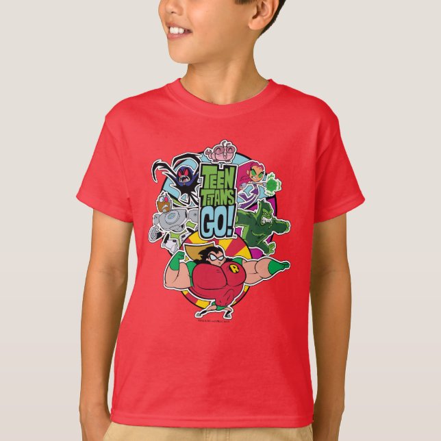 T-shirt Titans Ados, allez ! | Graphique Groupe d'équipes (Devant)