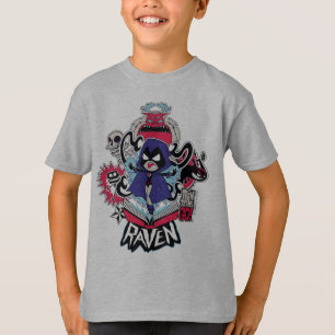 T-shirt Titans Ados, allez !   Raven puissance démoniaque 