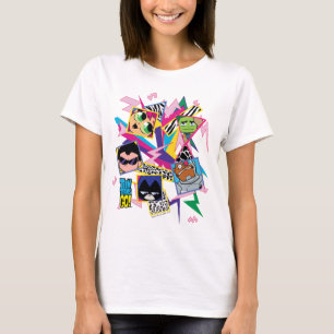 T-shirt Titans Ados, allez !   Retro 90's Group Collage