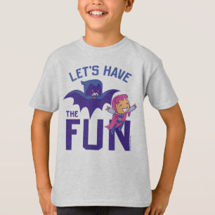 T-shirt Titans Ados, allez !   Starfire & Raven "Ayez Le P