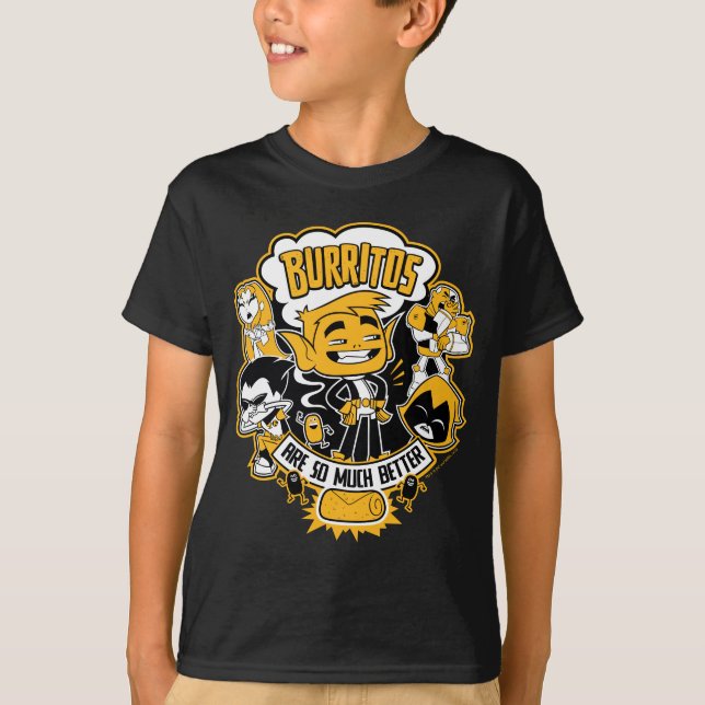 T-shirt Titans Ados, partez ! | Beast Boy "Burritos Are Be (Devant)