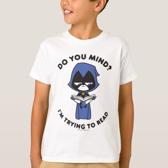 T-shirt Titans Ados, partez ! | Raven "J'essaie de lire" (Devant)