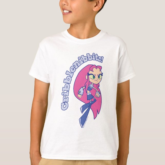 T-shirt Titans Ados, partez ! | Starfire "Cribblenibbits!" (Devant)