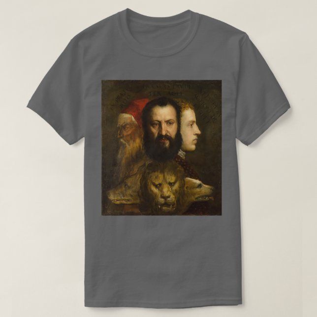 T-shirt Titien, une légende de la prudence (Design devant)