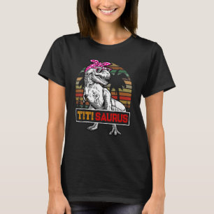 T-shirt Titisaurus Rex Dinosaur Titi Saurus Famille Matchi
