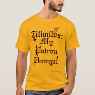 T-shirt Titivillus : Démon de patron avec l'encre