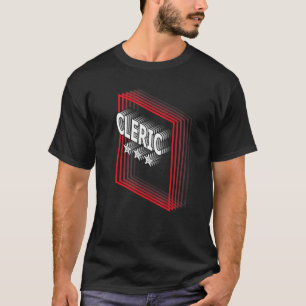 T-shirt Titre de poste de clerc Appréciation Rétro