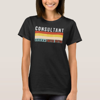 T-shirt Titre de poste de consultant Profession Travailleu