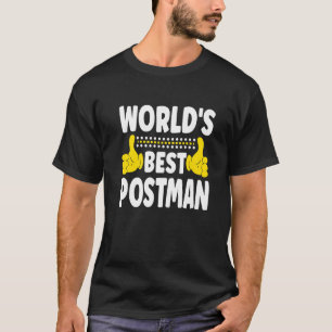 T-shirt Titre de poste de facteur le meilleur au monde Pr
