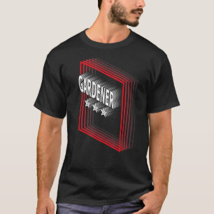 T-shirt Titre de poste de jardinier Appréciation Rétro