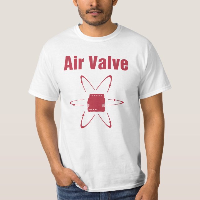 T-shirt Titre de rouge de soupape à air (Devant)