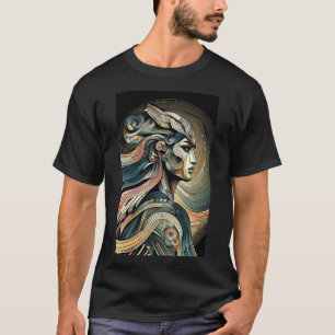 T-shirt Titre: "Déesse Futuriste