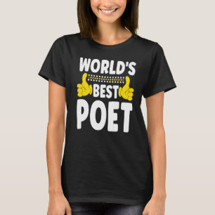 T-shirt Titre du poste de poète le plus élevé au monde Poè