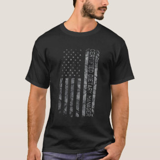 T-shirt Titre du travail American Flag Certified Dietary A