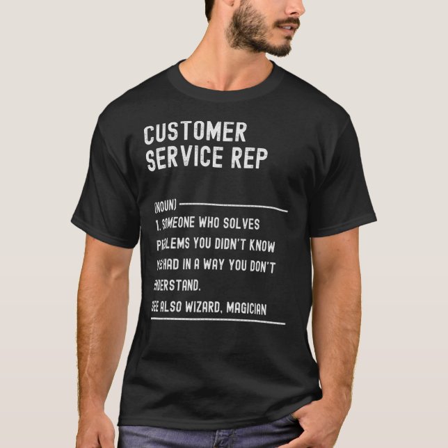 T-shirt Titre du travail Définition du représentant du ser (Devant)