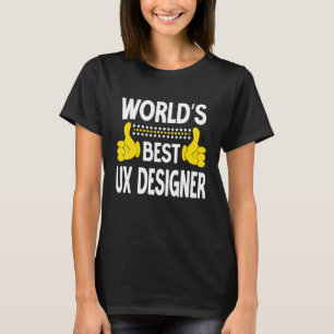 T-shirt Titre du travail du meilleur concepteur UX du mond
