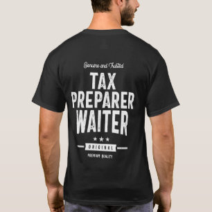 T-shirt Titre du travail du préparateur fiscal