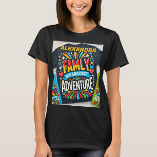T-shirt Titre : "Family Adventure Crew - Matching Travel T