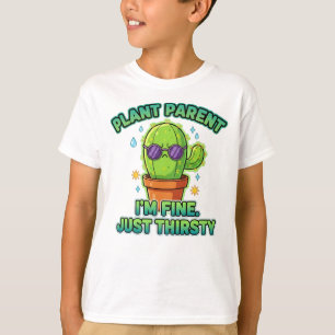 T-shirt Titre : Parent de plante de cactus drôle 