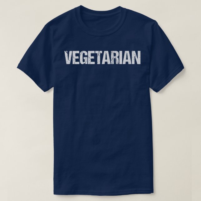T-shirt Titre simple végétarien (Design devant)