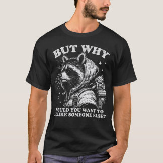 T-shirt Titre Soyez Vous-Même Raton Laveur Drôle Vintage