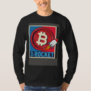 T-shirt Titulaire de Bitcoin Fusée Bitcoin Cours Explosion