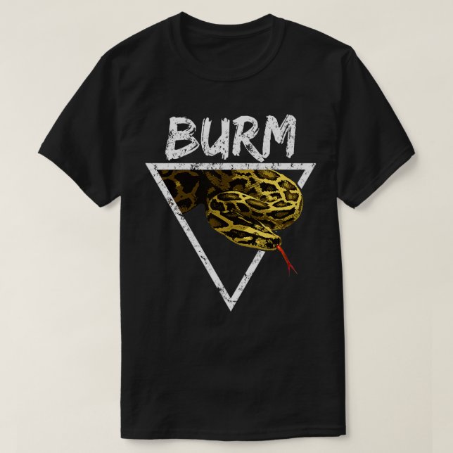 T-shirt Titulaire du gardien de serpent python birman géom (Design devant)