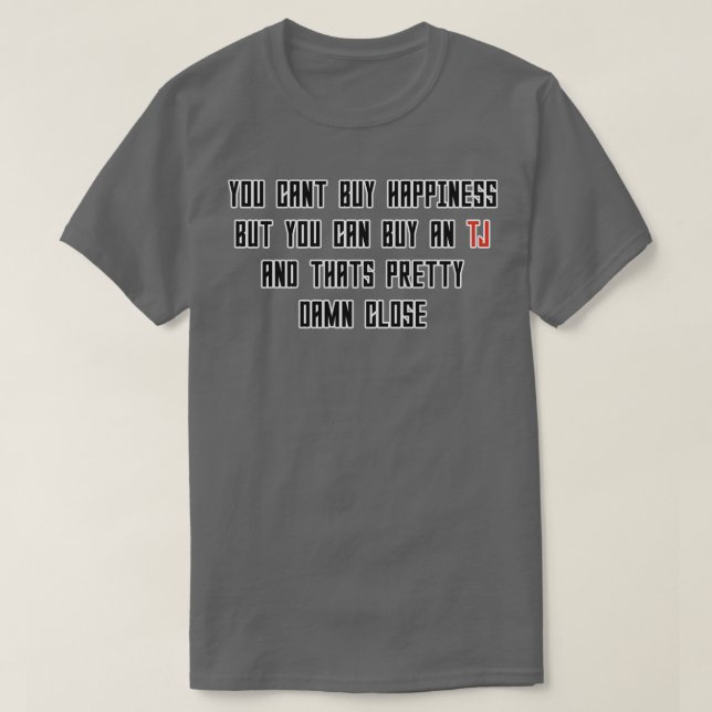 T-shirt TJ signifie BONHEUR (Design devant)
